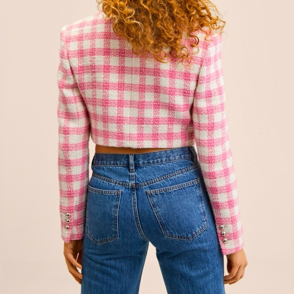 NWT Mango Crop Twead Jacket - Picture 4 of 9